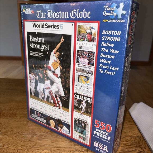 BOSTON RED SOX World Series 6 White Mountain 550 Piece Jigsaw Puzzle NEW sealed - Picture 3 of 5